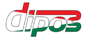 DIPOS – suroviny a zmesi na výrobu zmrzlín, cukrárske a pekárske prípravky, pomôcky pre cukrárov a pekárov. Logo